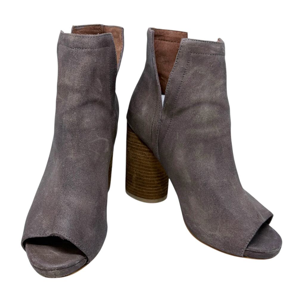 Jeffrey Campbell‎ Oath Peep Toe 4" Stacked Heel 7.5 M